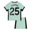 Chelsea Moises Caicedo #25 Tredjedraktsett Barn 2023-24 Kortermet (+ korte bukser)